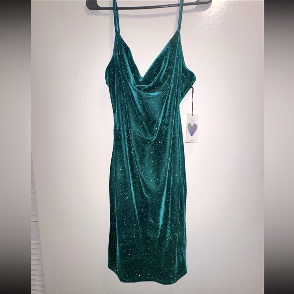 Hunter Green Velour Dress